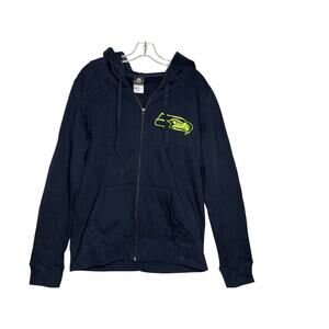 Seattle Seahawks NFL Women’s full zip up hoodie sz Lg Blue & Green NWOT